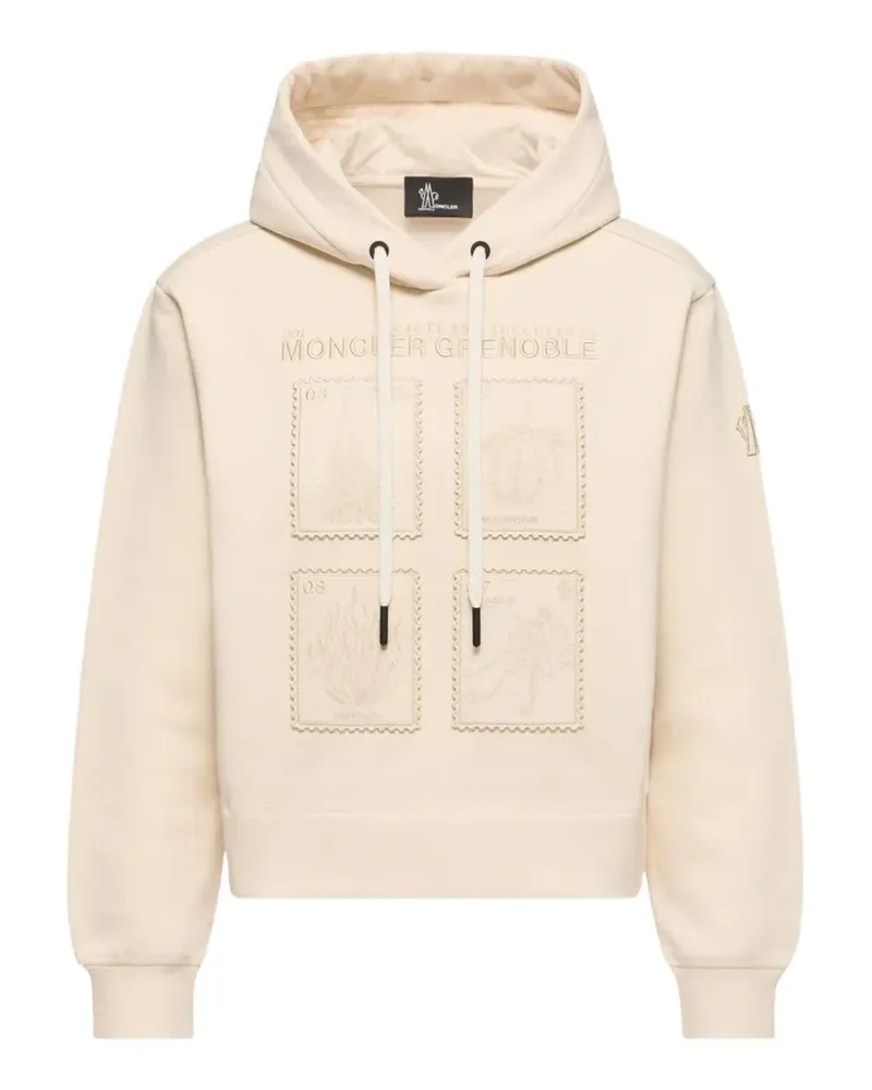 Moncler Hoodie mit Pflanzenmuster - Nude Nude