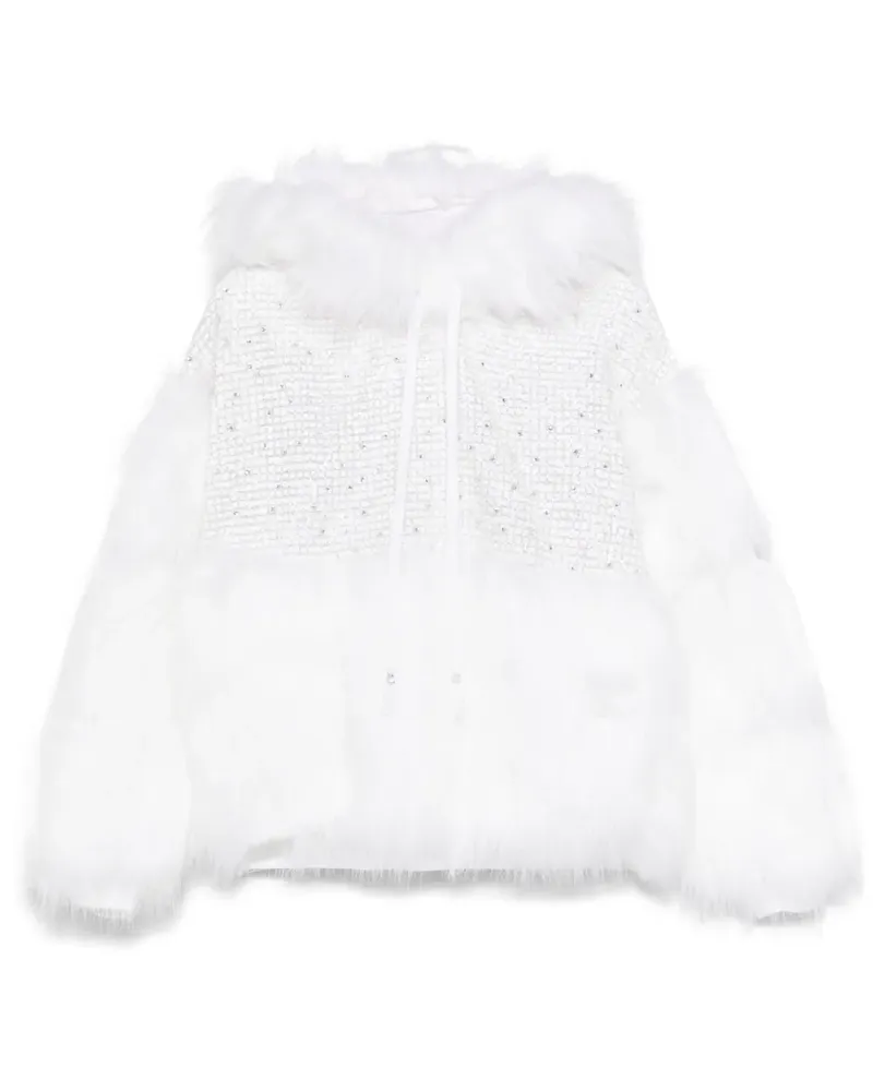 LOULOU Hoodie aus Faux Fur - Weiß Weiß
