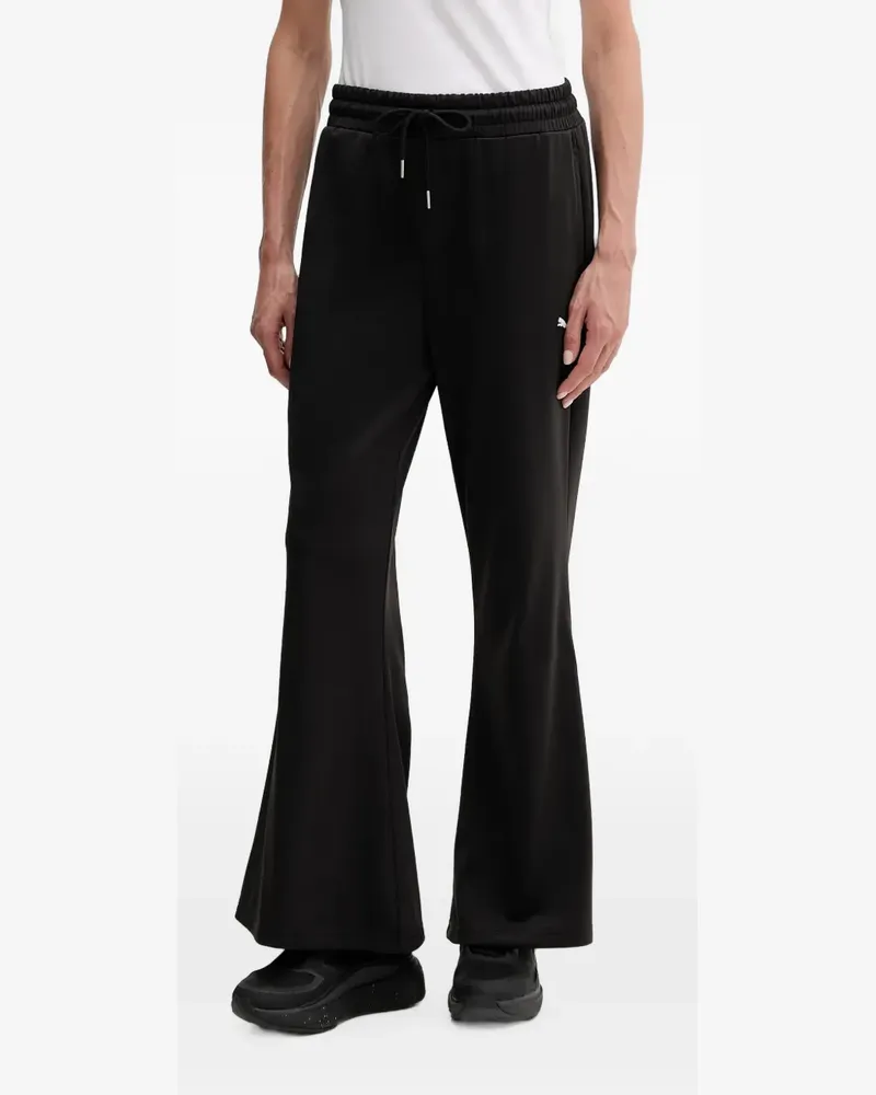 Puma drawstring flared-leg track pants - Schwarz Schwarz