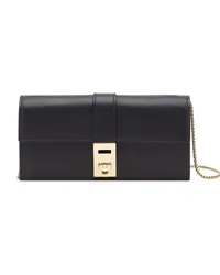 Ferragamo Hug Portemonnaie mit Kette Schwarz