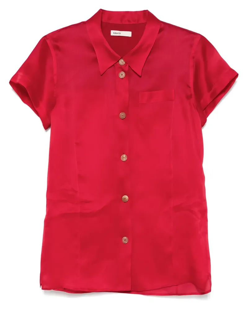 KHAITE Keefe Bluse - Rot Rot