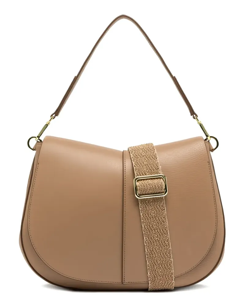 Gianni Chiarini Runde Helena Schultertasche - Nude Nude
