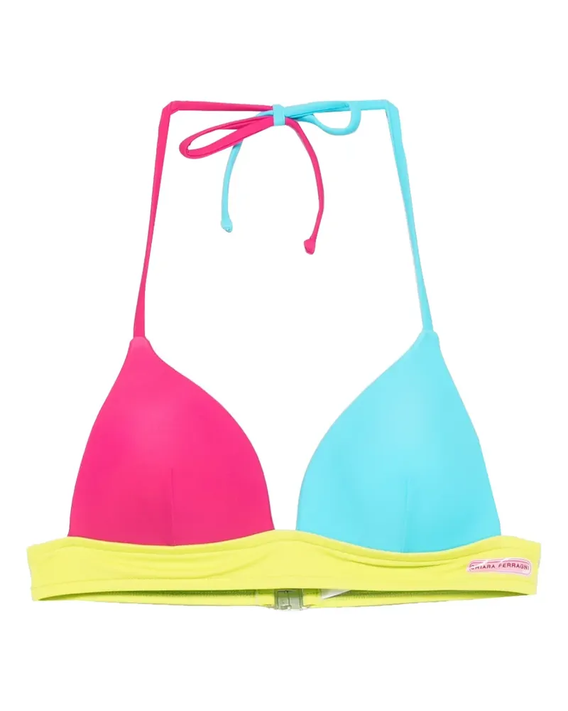 Chiara Ferragni Bikinioberteil in Colour-Block-Optik - Rosa Rosa