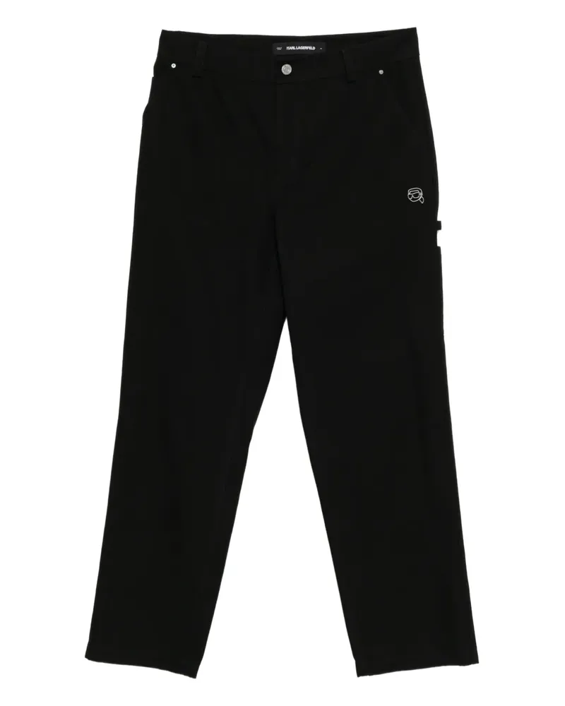 Karl Lagerfeld Ikon trousers - Schwarz Schwarz