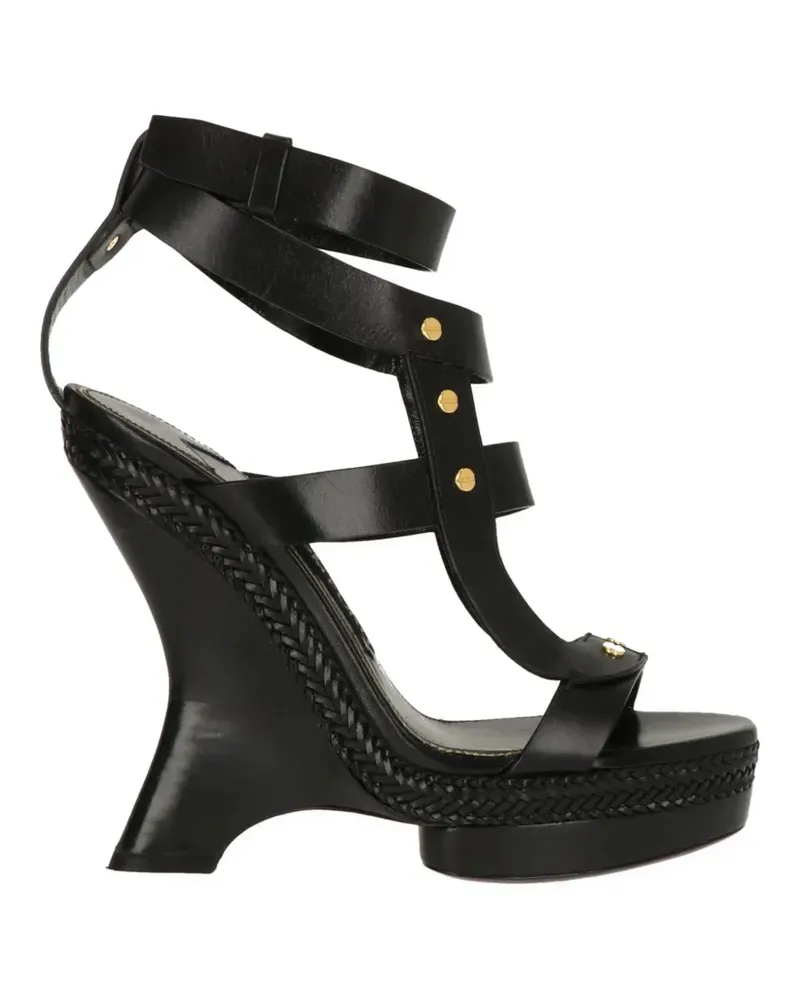 Tom Ford platform braided leather sandals - Schwarz Schwarz