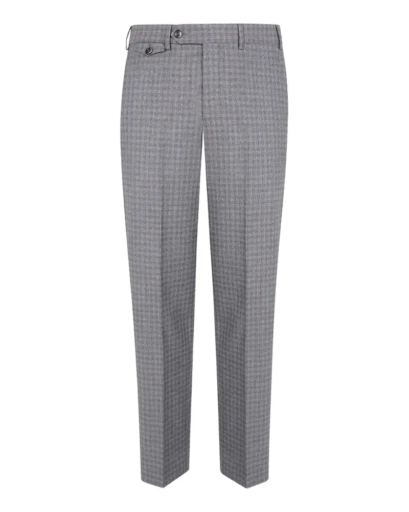 PT TORINO Hose mit Karomuster - Grau Grau
