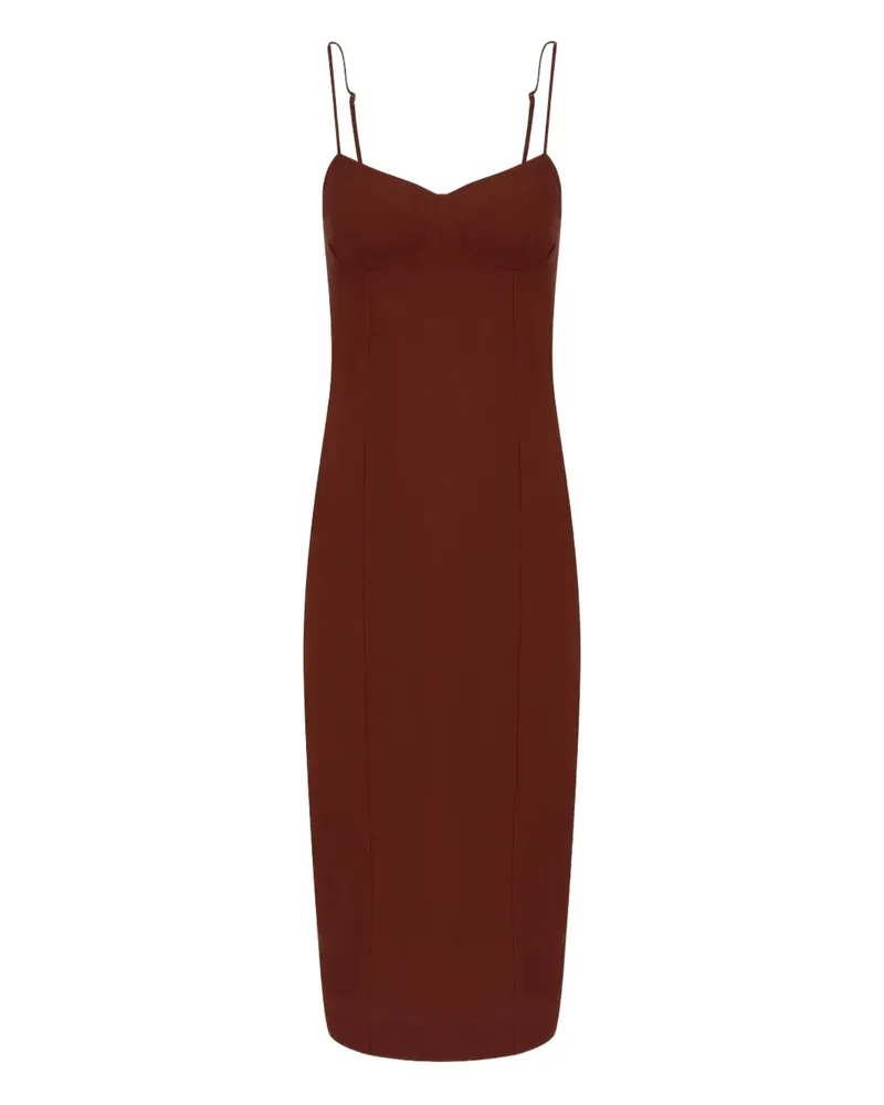 Lenny Niemeyer Midikleid mit Spaghettiträgern - Rot Rot