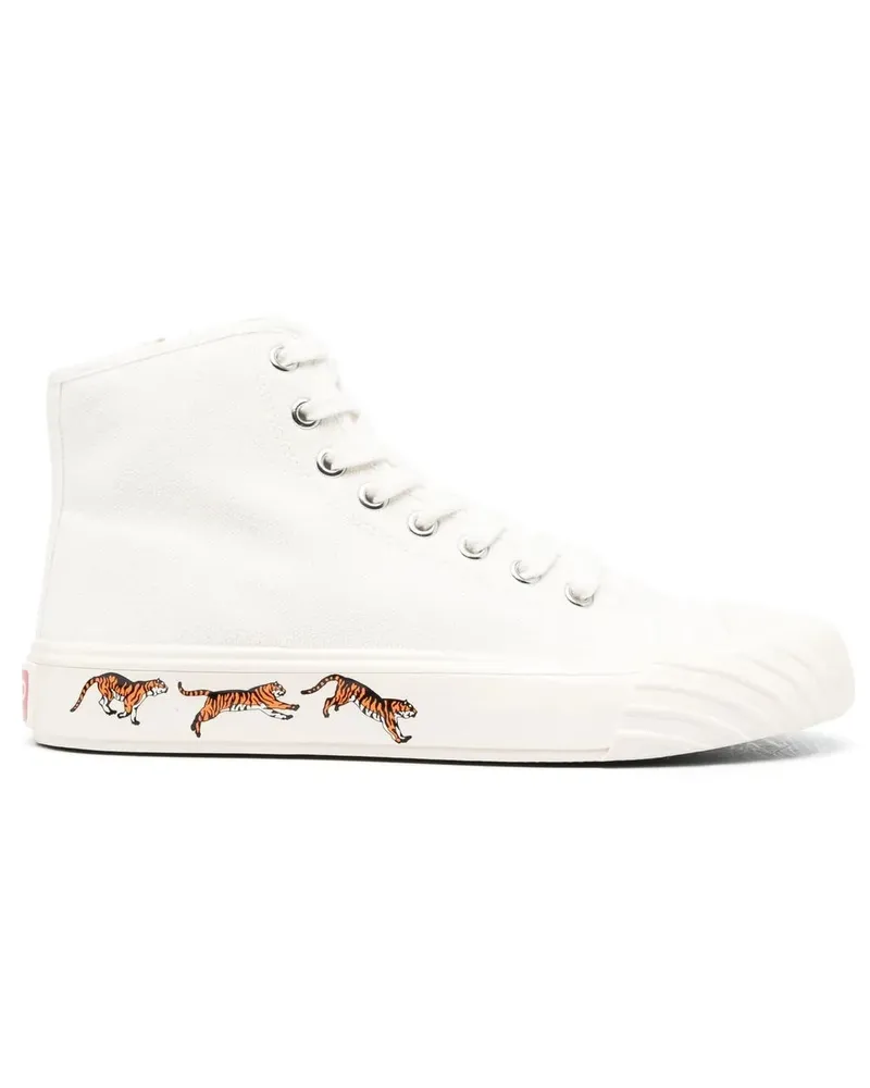 Kenzo Sneakers mit Print - Weiß Weiß
