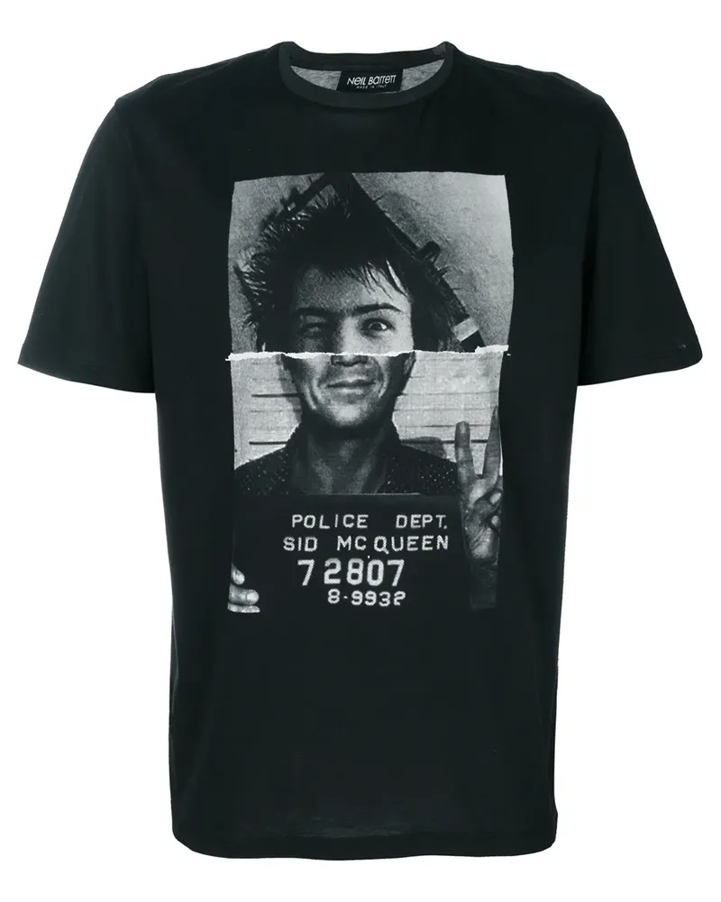 Neil Barrett T-Shirt mit Print - Schwarz Schwarz