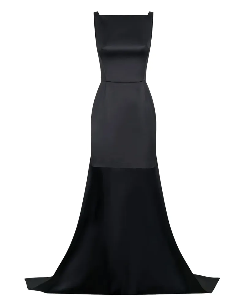 NICHOLAS Valentina Minikleid mit asymmetrischem Schnitt - Schwarz Schwarz