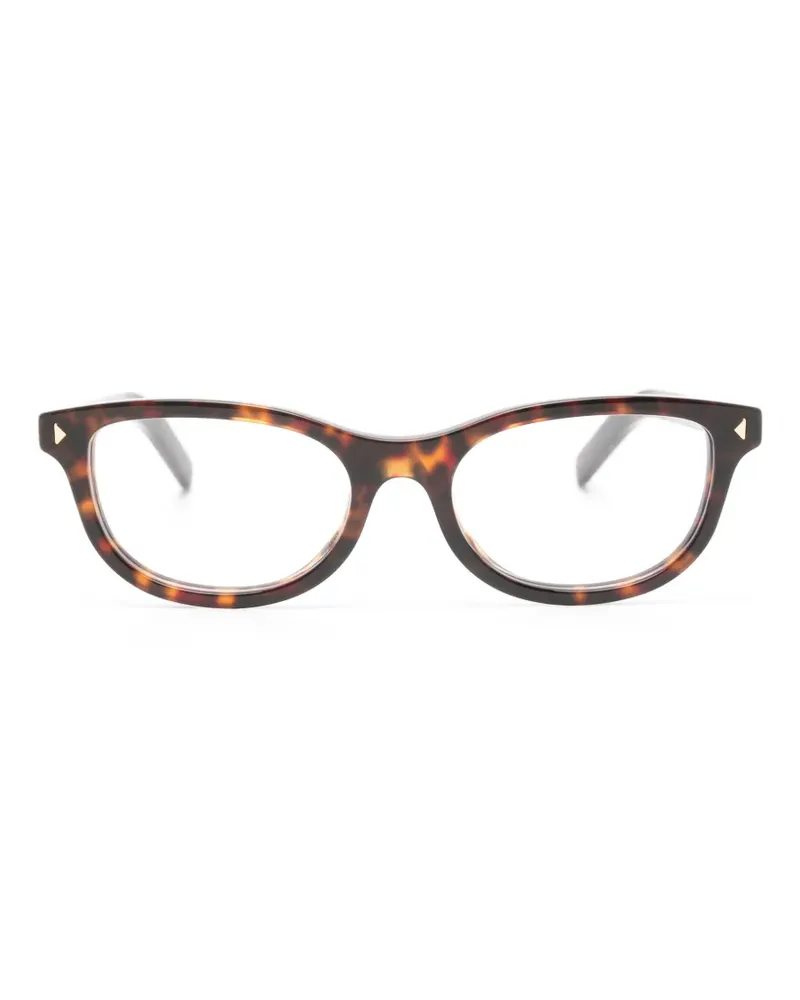 Prada Eckige Brille in Schildpattoptik - Braun Braun