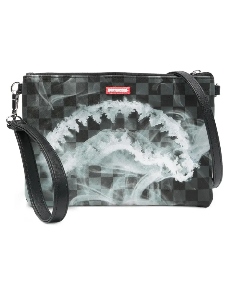 Sprayground Clutch mit grafischem Print - Schwarz Schwarz