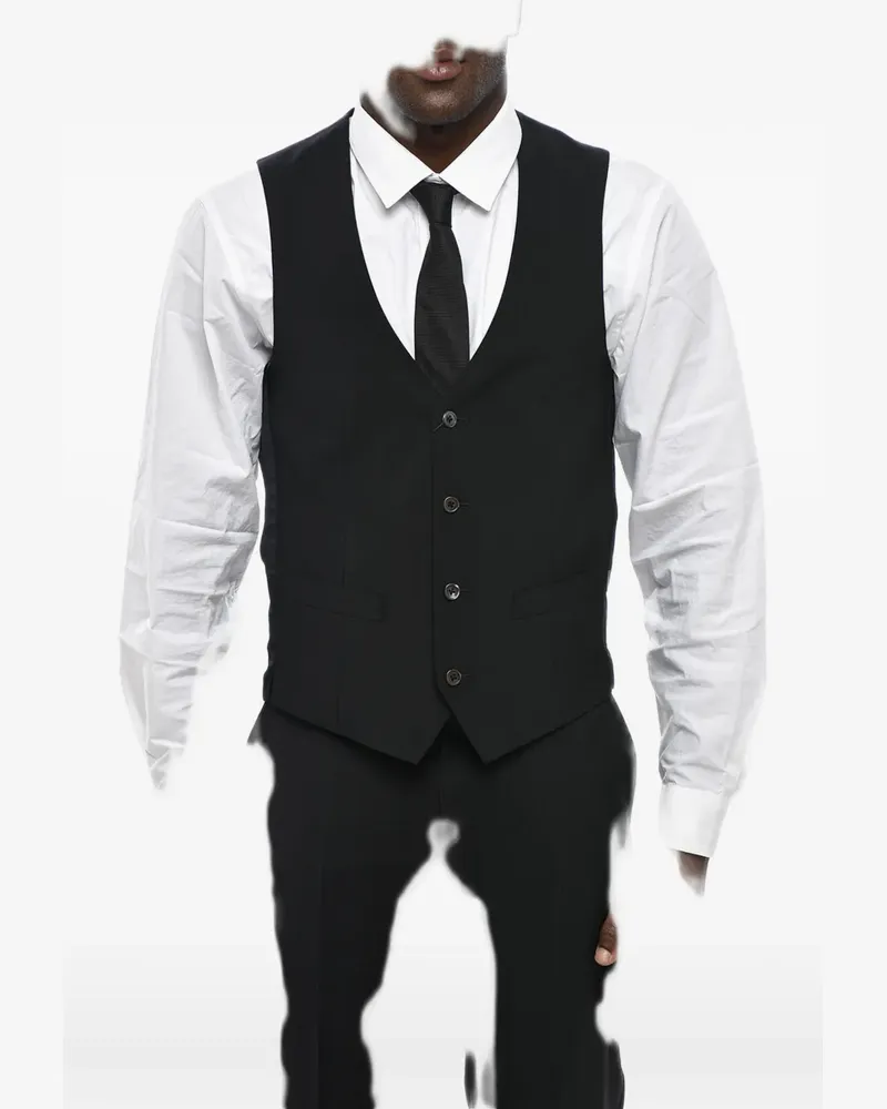 Corneliani V-neck waistcoat - Schwarz Schwarz