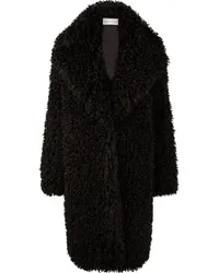 Nina Ricci Oversized-Mantel aus Faux Fur Schwarz