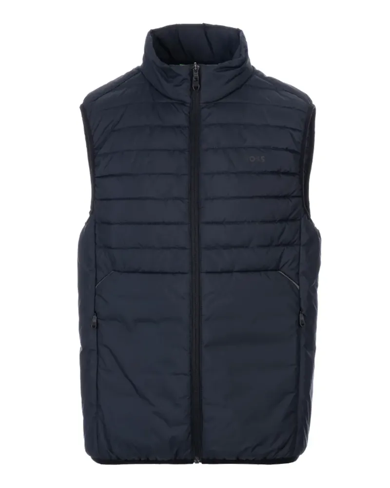 HUGO BOSS quilted zip vest - Blau Blau