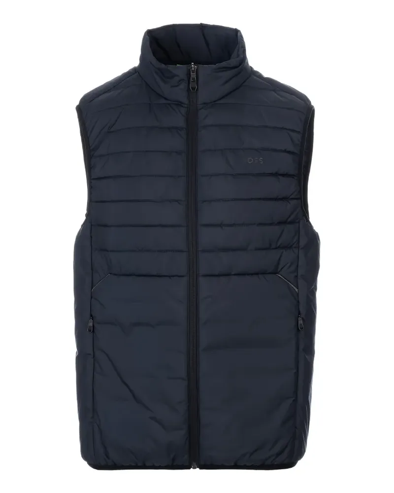 HUGO BOSS quilted zip vest - Blau Blau