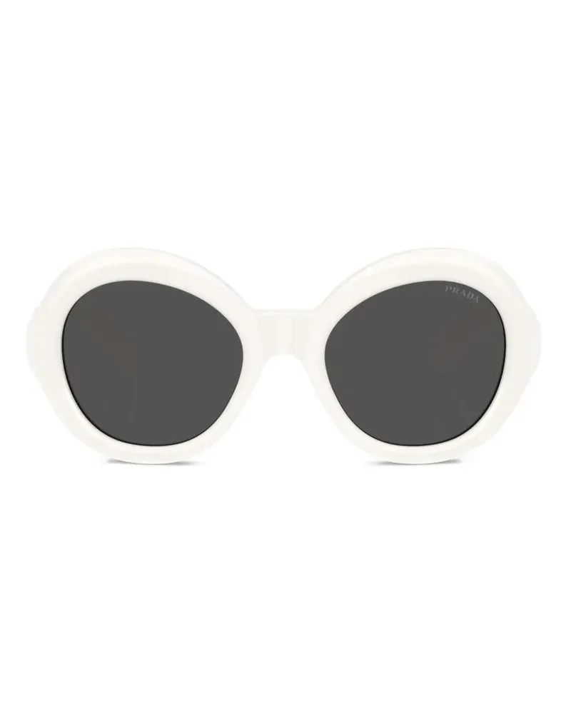 Prada round-frame sunglasses - Weiß Weiß