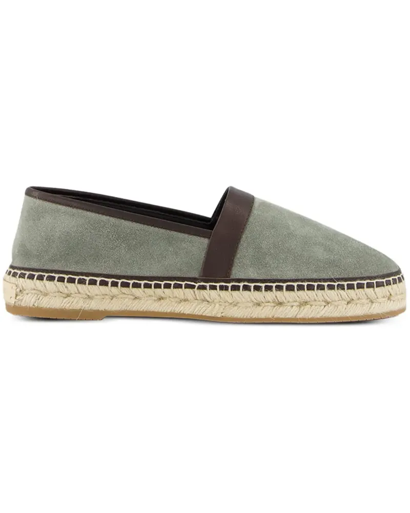 Manolo Blahnik Nerano Espadrilles aus Wildleder - Grün Grün