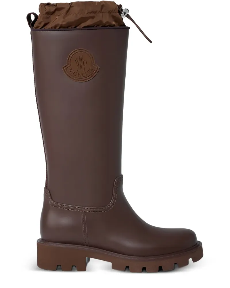 Moncler layered rain boots - Braun Braun