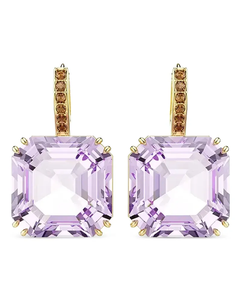 Swarovski Hängeohrringe mit Kristallverzierung - Gold Gold
