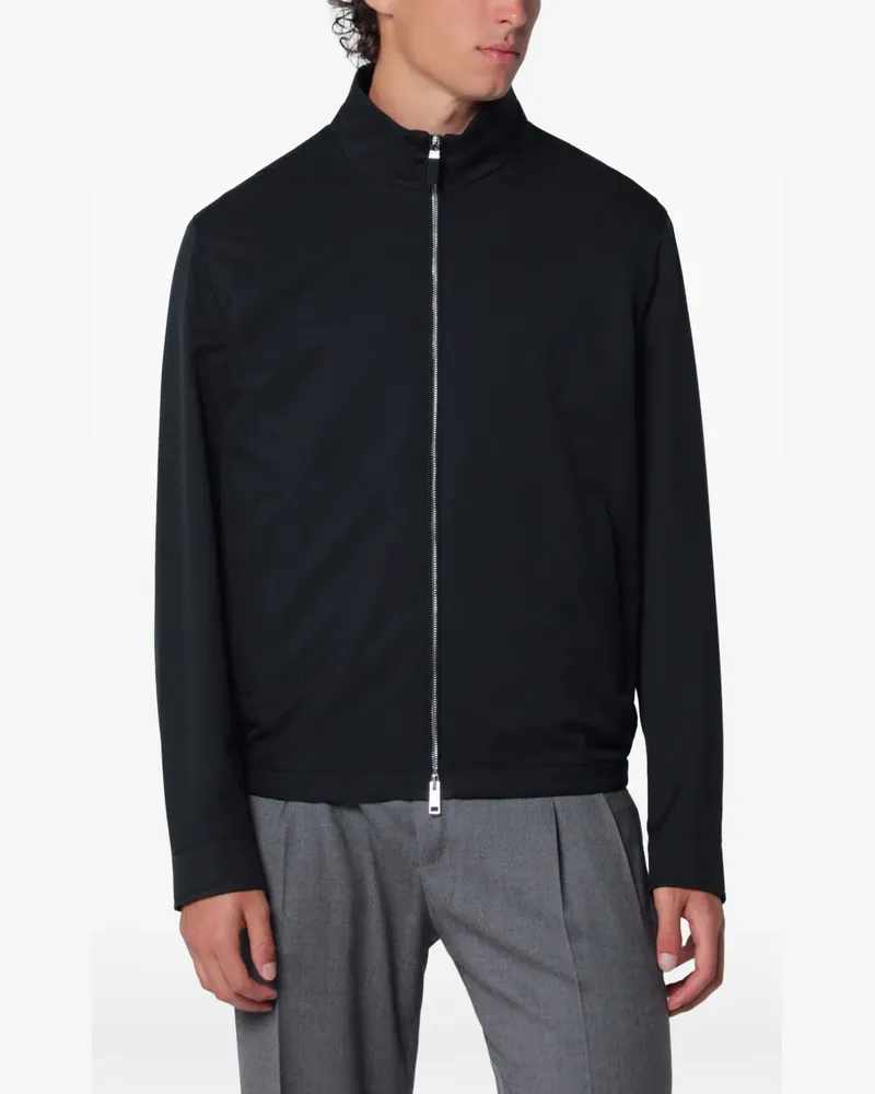 Ermenegildo Zegna Jacke mit Stehkragen - Schwarz Schwarz