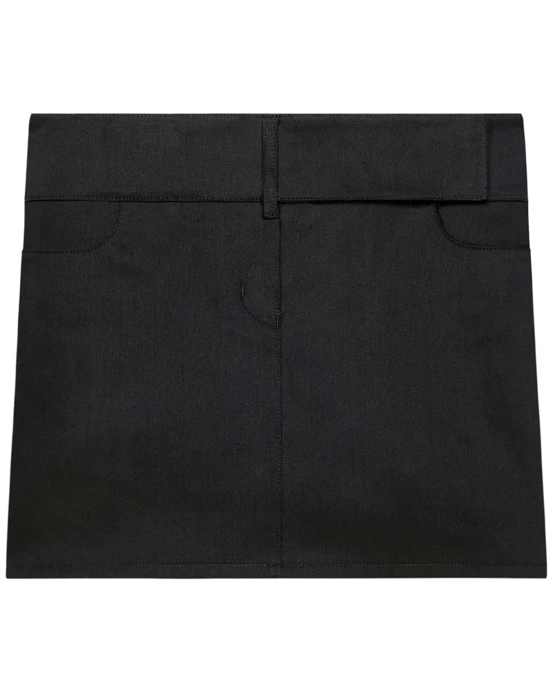 Courrèges Minirock mit Gürtel - Schwarz Schwarz