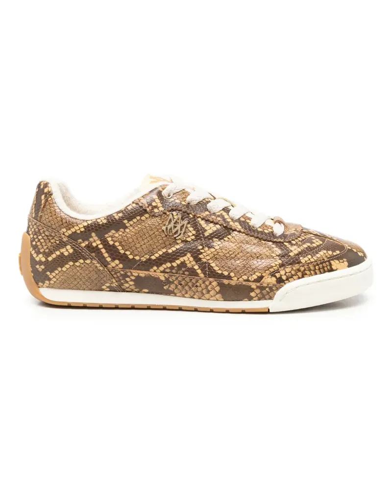 Amiri Coastline Sneakers mit Python-Effekt - Braun Braun