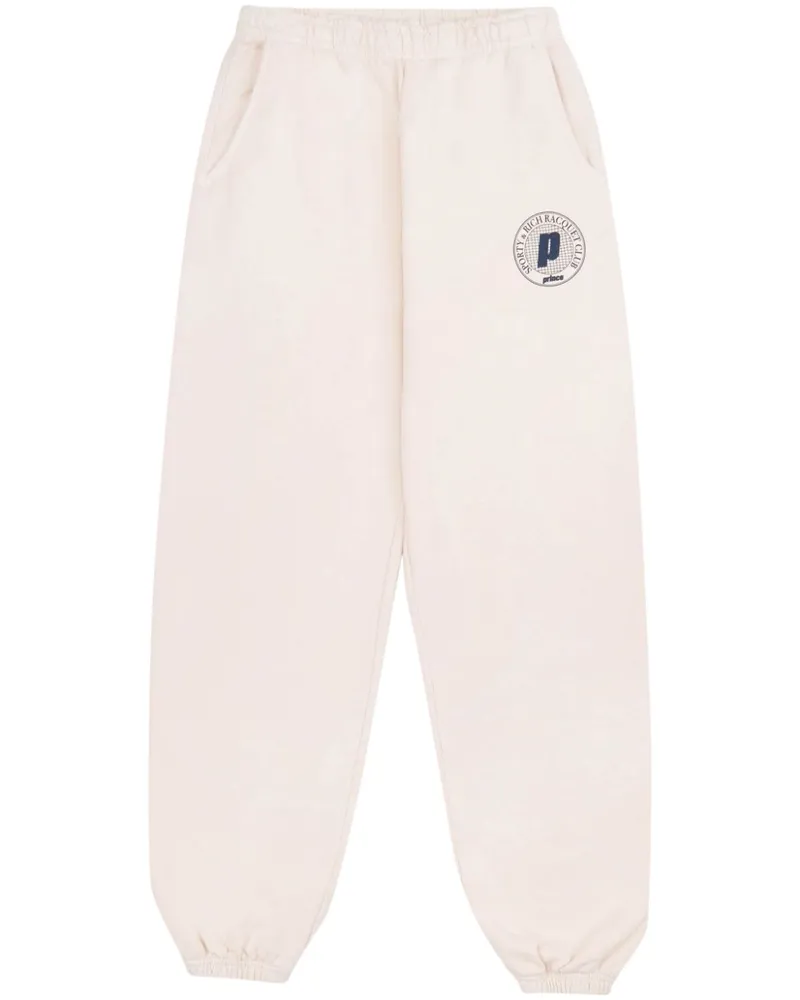 SPORTY & RICH Net Sweatshirt mit Logo-Print - Weiß Weiß