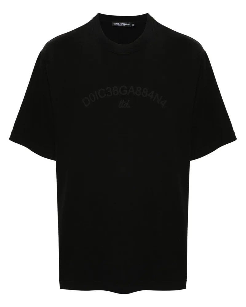 Dolce & Gabbana T-Shirt mit Logo-Print - Schwarz Schwarz