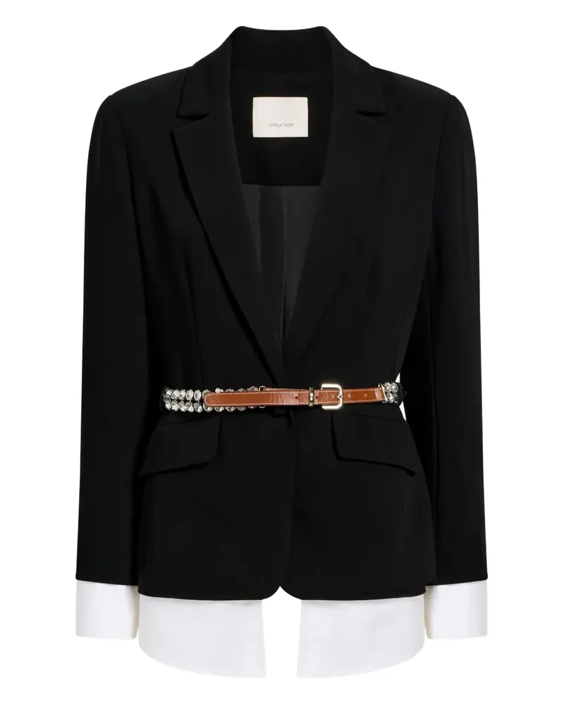 Cinq à Sept Vittoria Blazer mit Gürtel - Schwarz Schwarz