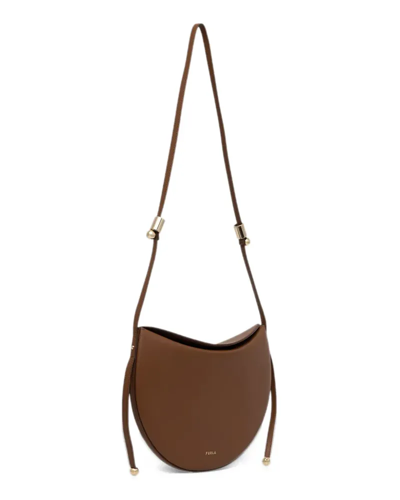 Furla medium Moonstone crescent shoulder bag - Braun Braun