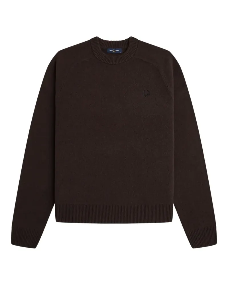 Fred Perry Pullover mit Logo-Stickerei - Braun Braun