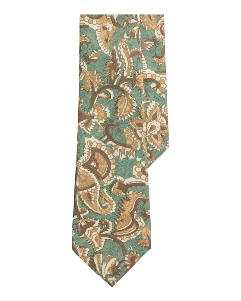 Ralph Lauren Krawatte mit Paisleymuster - Grün Grün