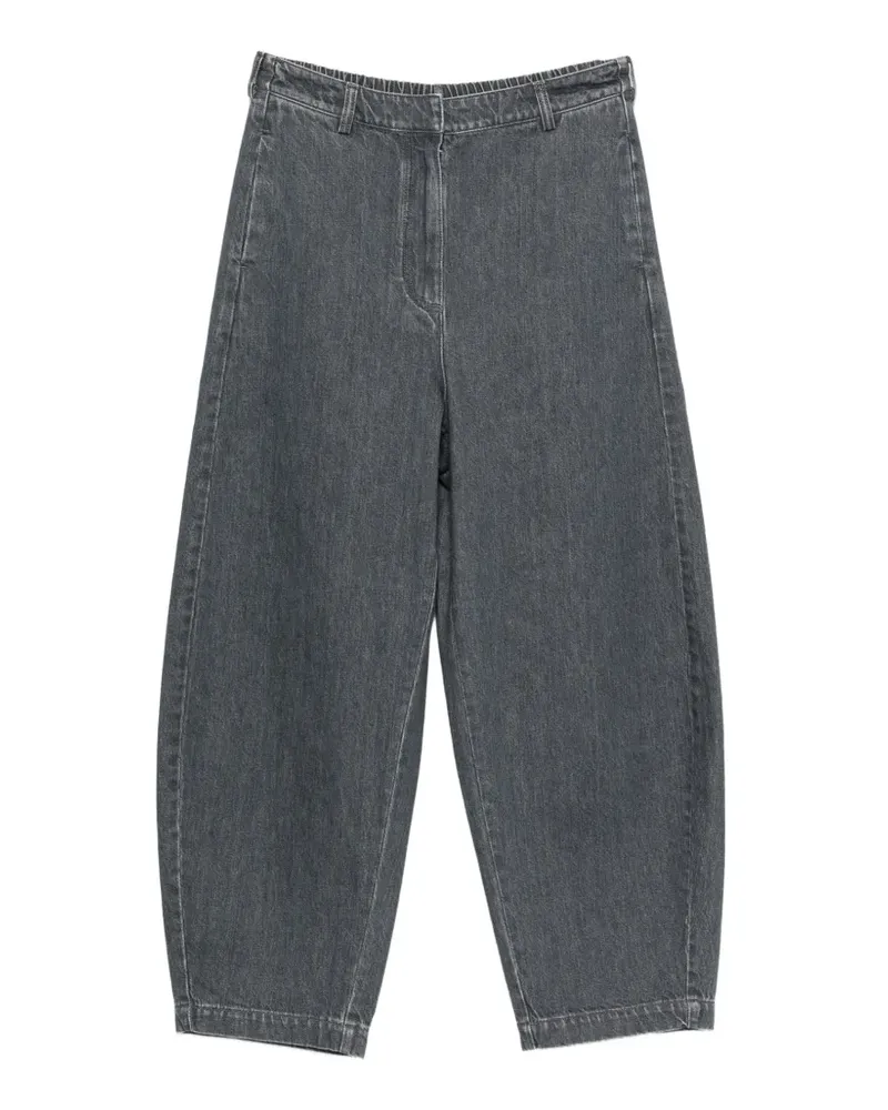 CORDERA Weite Hose mit Stretchbund - Grau Grau