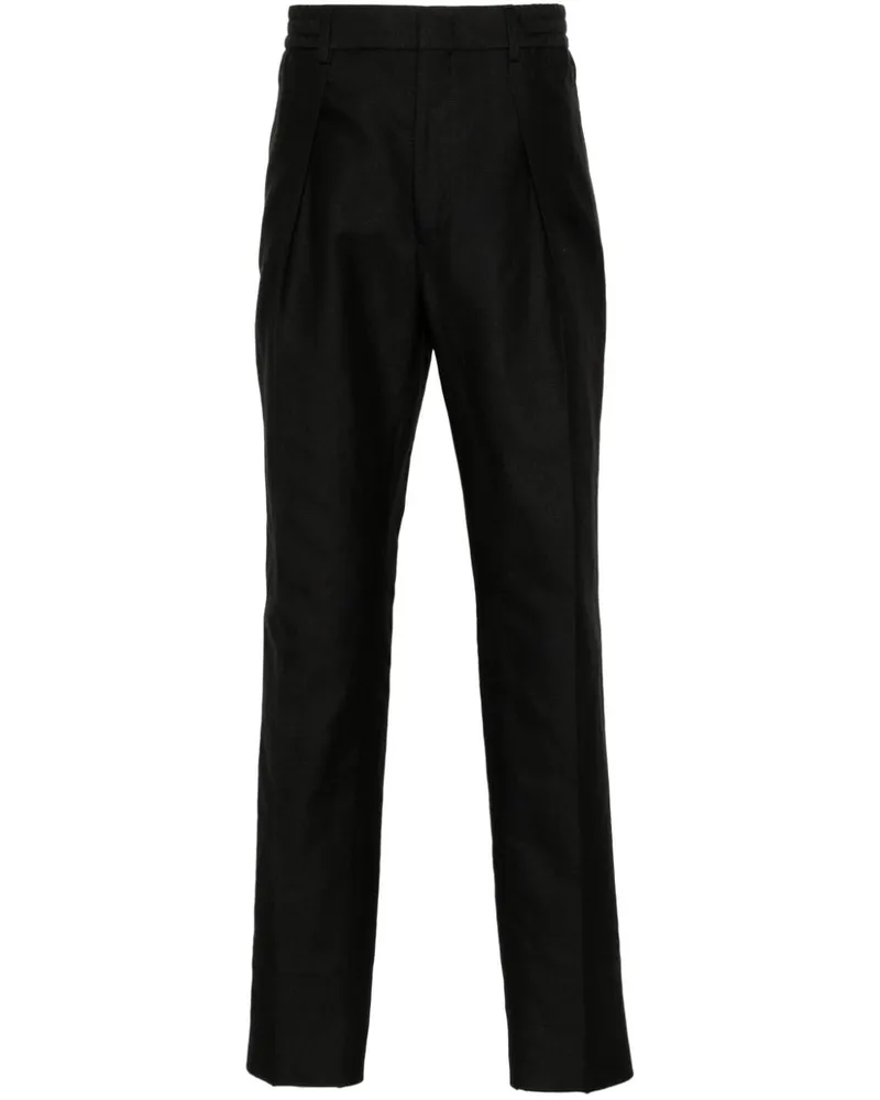 Fendi Hose mit Bundfalten - Schwarz Schwarz