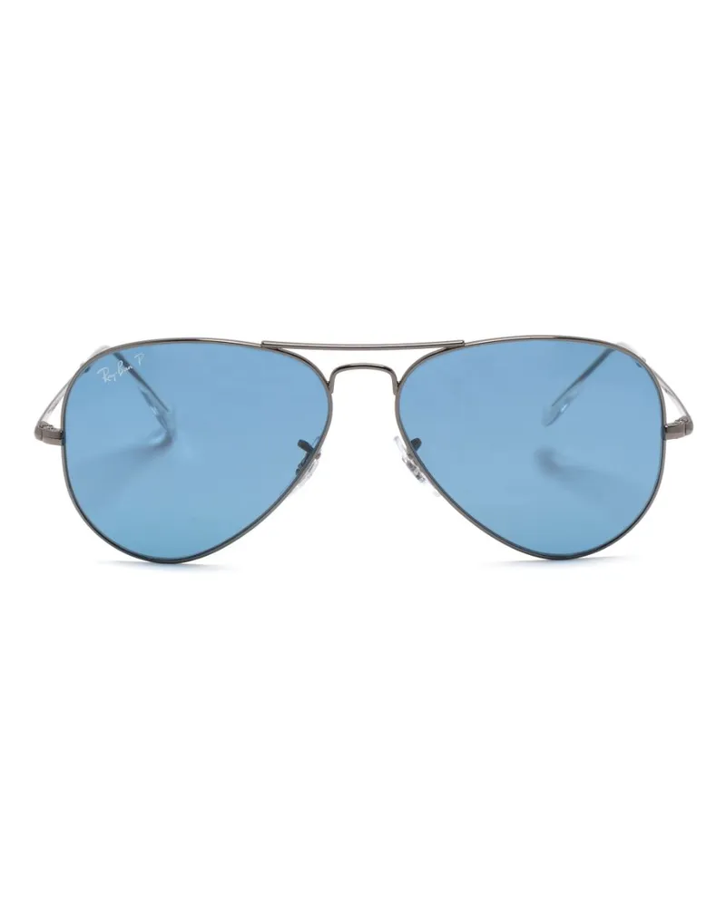 Ray Ban Aviator Metal II Pilotenbrille - Silber Silber