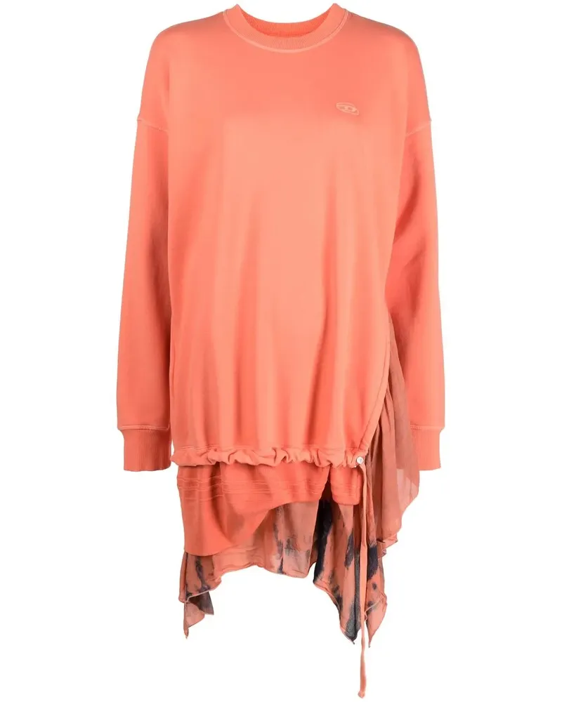 Diesel Besticktes Pulloverkleid - Orange Orange