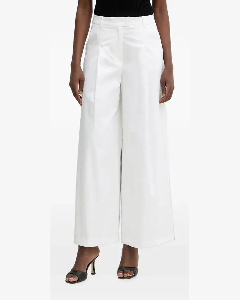 Luisa Spagnoli pleated wide-leg trousers - Weiß Weiß