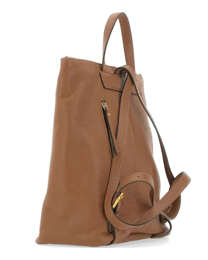 Gianni Chiarini Sandra maxi-grain leather backpack - Braun Braun