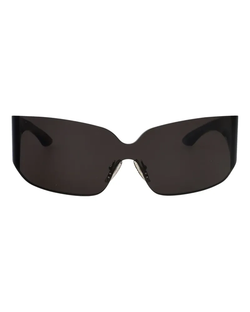 Balenciaga Mono Sonnenbrille mit eckigem Gestell - Schwarz Schwarz