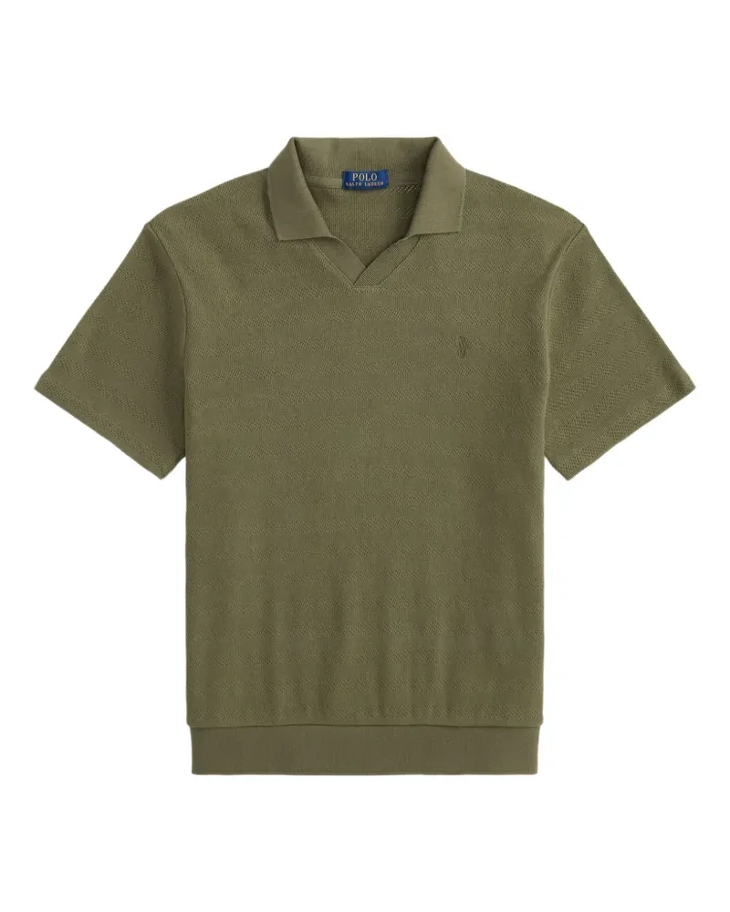 Ralph Lauren Geripptes Poloshirt - Grün Grün