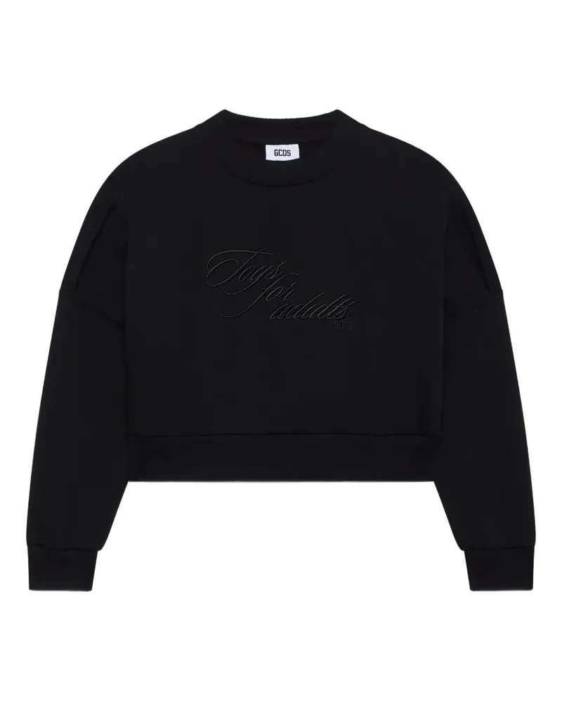 GCDS Besticktes Sweatshirt - Schwarz Schwarz