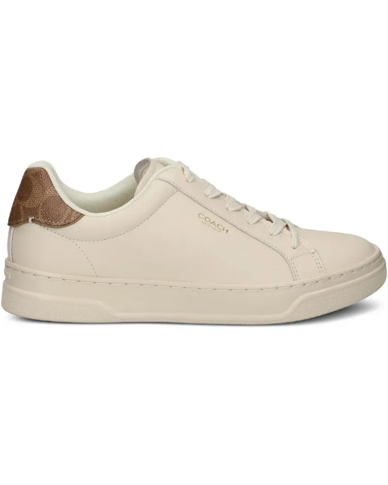 Coach High Line logo-detail sneakers - Nude Nude