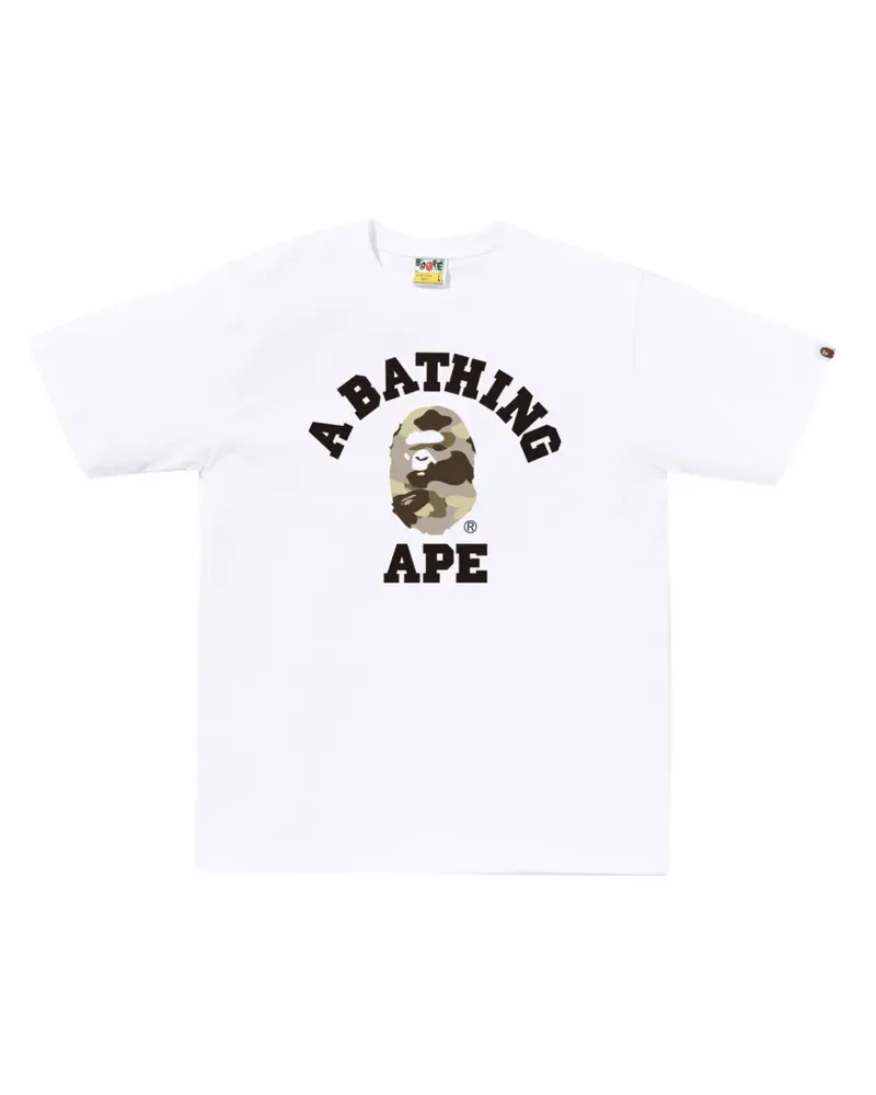 BAPE Color Camo College T-Shirt - Weiß Weiß
