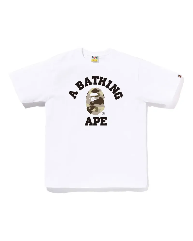 BAPE Color Camo College T-Shirt - Weiß Weiß