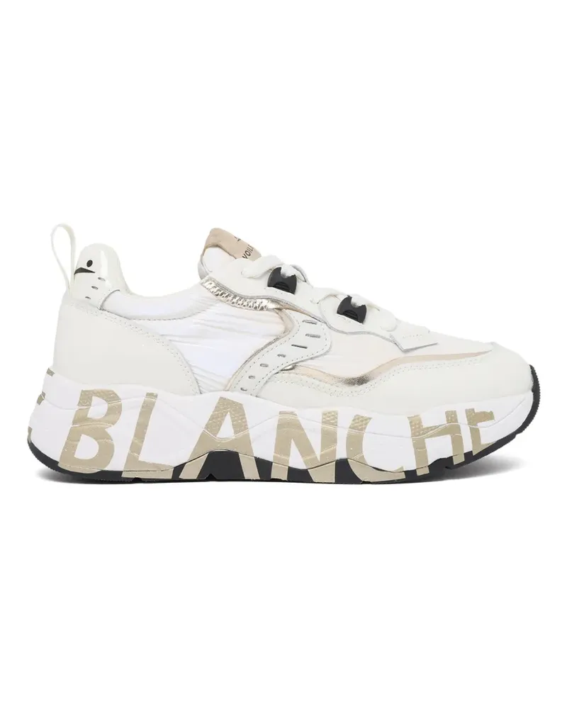 Voile Blanche Sneakers mit Logo-Print - Weiß Weiß
