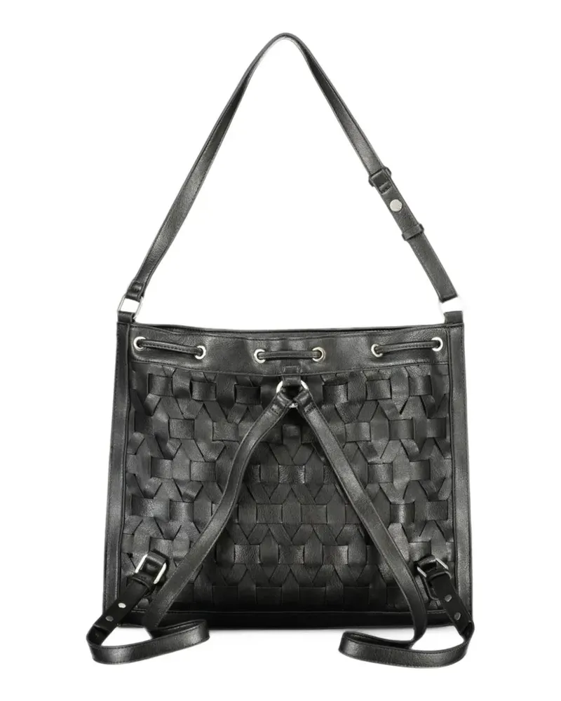 Desigual woven drawstring backpack - Schwarz Schwarz