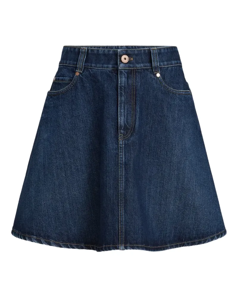 Brunello Cucinelli Klassischer Jeans-Minirock - Blau Blau