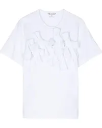 Comme des Garçons T-Shirt mit Schnürung Weiß