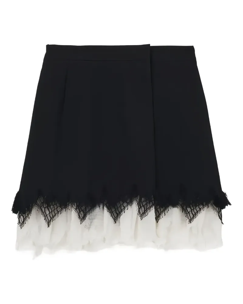 Alexander McQueen Rock in A-Linie - Schwarz Schwarz